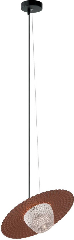 Pendellampe Carmen, 1 lyskilde, kaffe