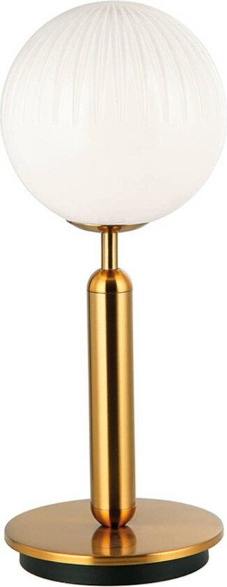 Bordlampe Jolin med kuleglass