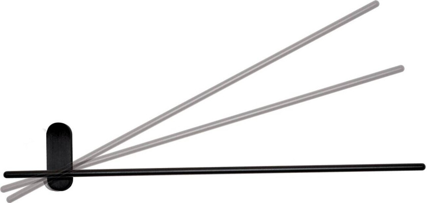 LED-vegglampe, Felix, justerbar, sandsvart