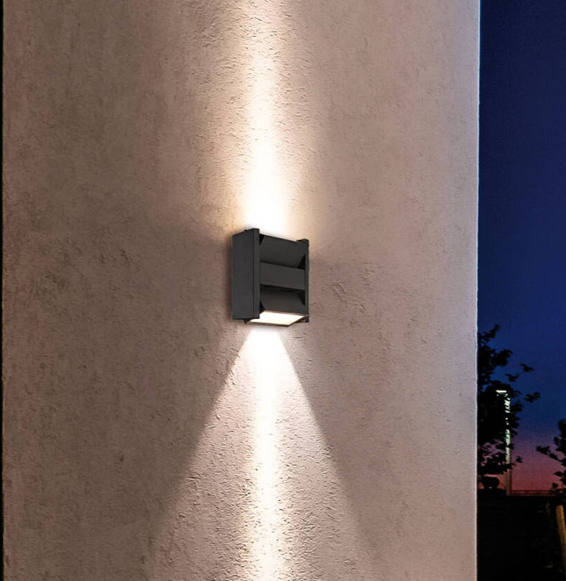 Utendørs LED-vegglampe Delos