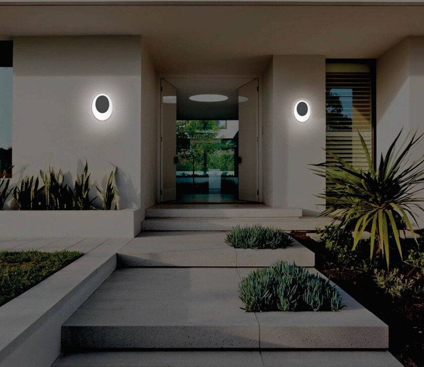 Utendørs LED-vegglampe Erodius