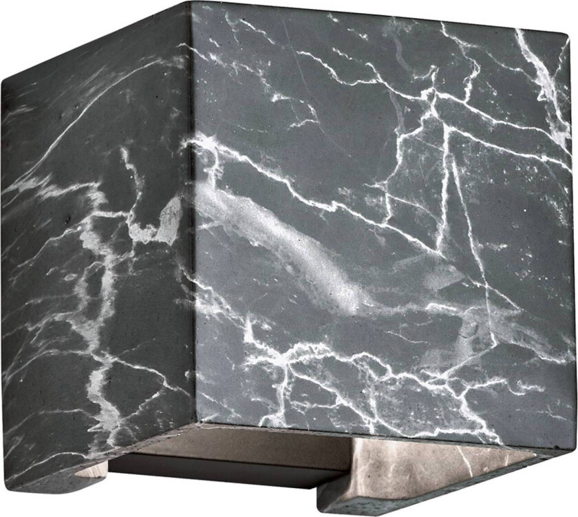 Davos utendørs LED-vegglampe just. marmor svart