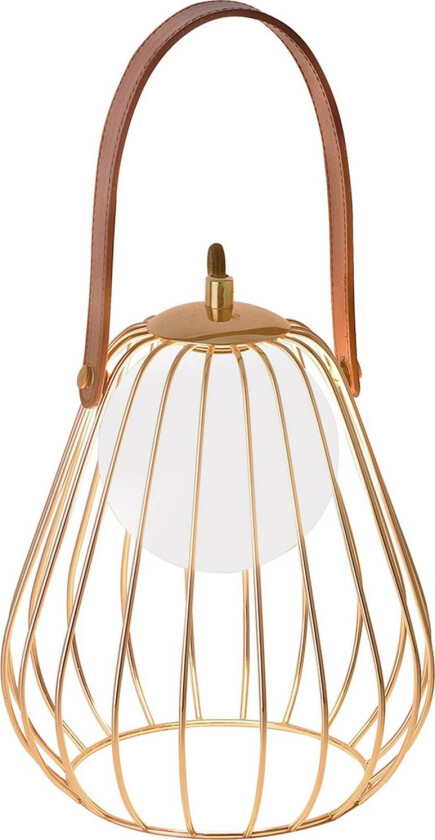 Levik bordlampe med gyllent bur