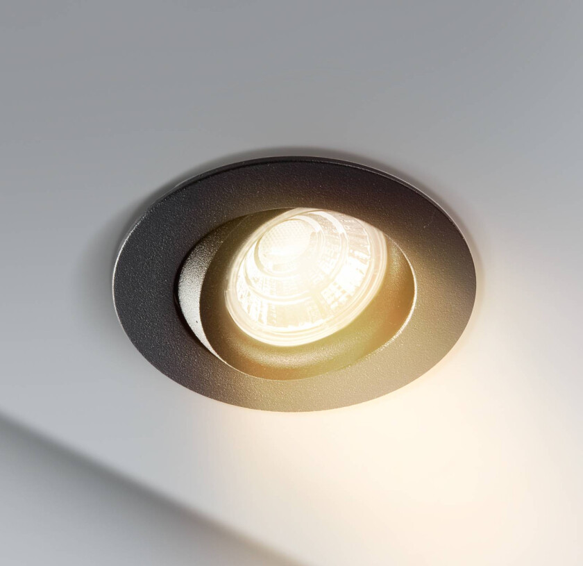 DL6809 LED-downlight, rund, svart