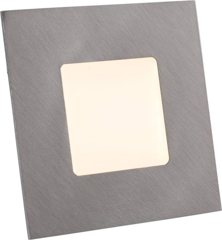 LED innbyggingslampe for innbyggingsboks, sølv