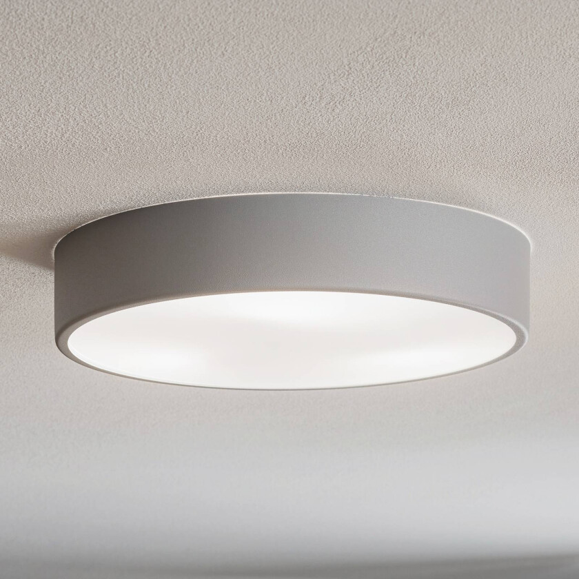 Taklampe Cleo 400, IP54, Ø 40 cm grå