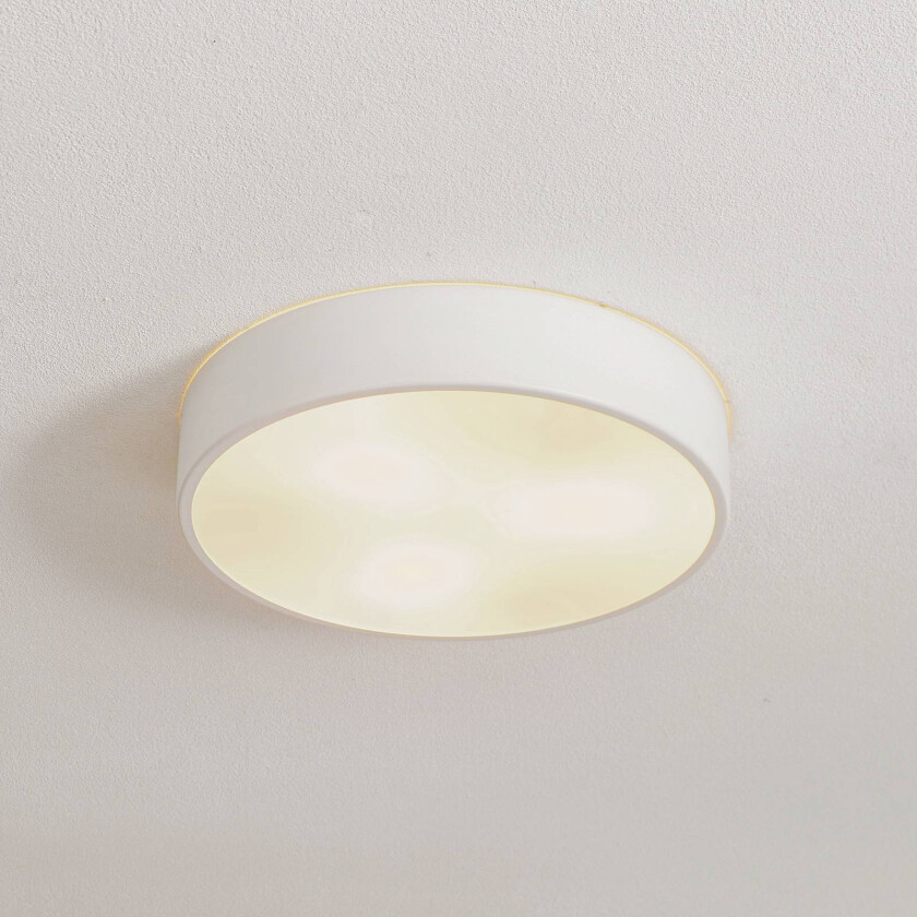 Taklampe Cleo 400, IP54, Ø 40 cm hvit