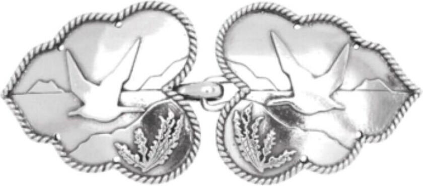 Spenne Kystsølv i 830 oksidert sølv