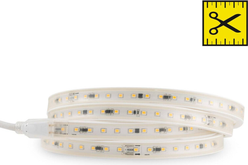 SLC LED-stripe 230V komplett sett IP65 5m, 3 000 K