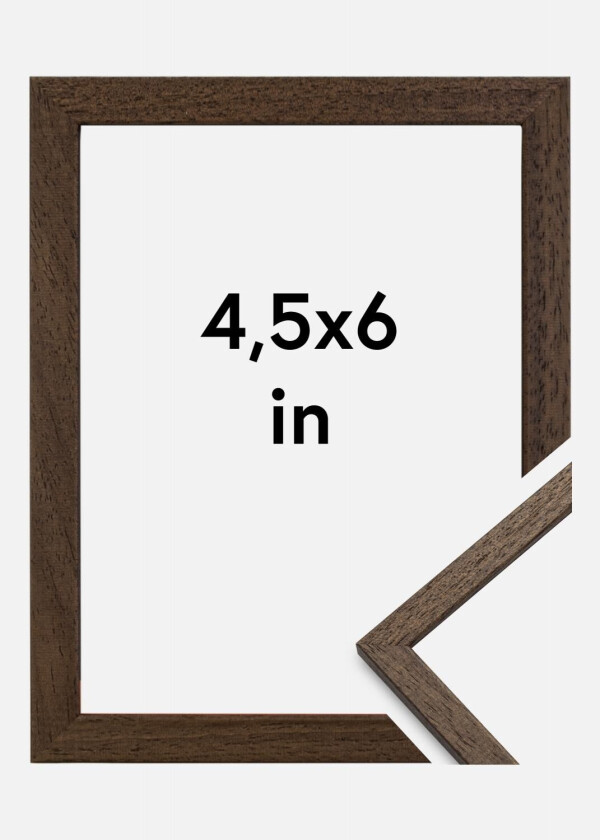 Ramme Edsbyn Akrylglass Valnøtt 4,5x6 Inches (11,43x15,24 Cm)