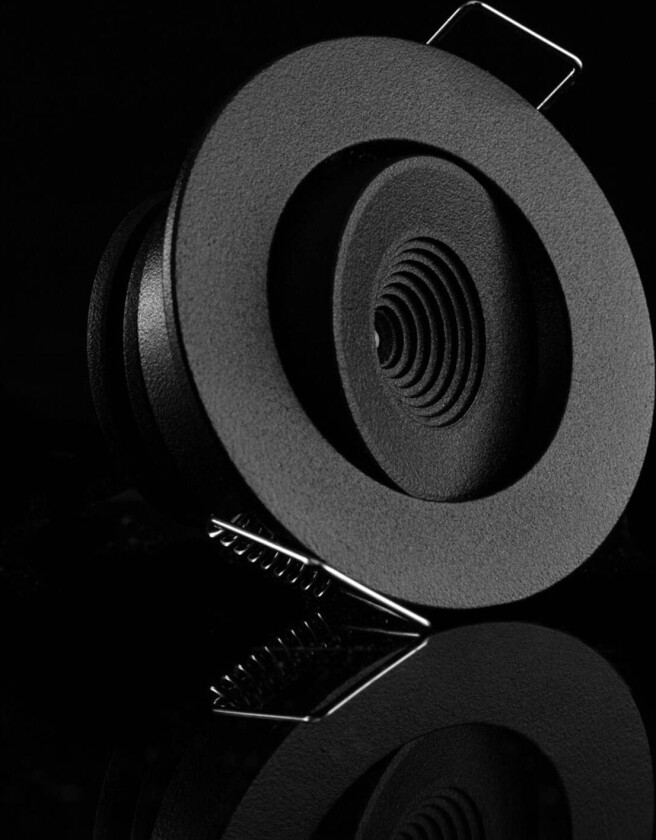 SLC MiniOne Tilt LED innfellingslampe svart 2 700 K