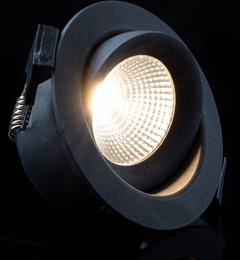 SLC One 360° LED innfelte lamper svart 2 700 K