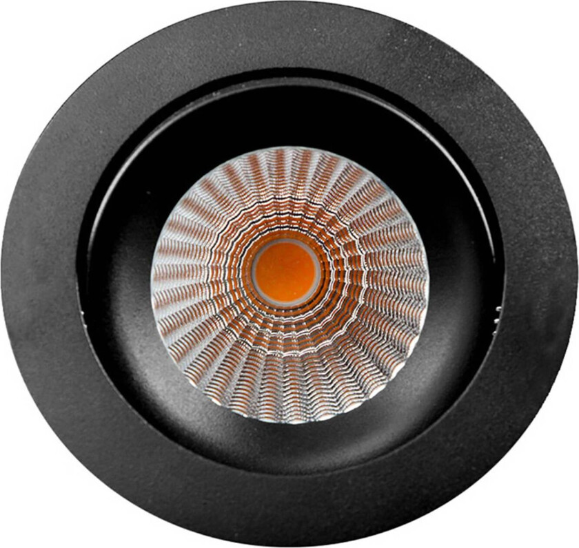 SLC DL04 LED innfelte lamper svart 3000 K