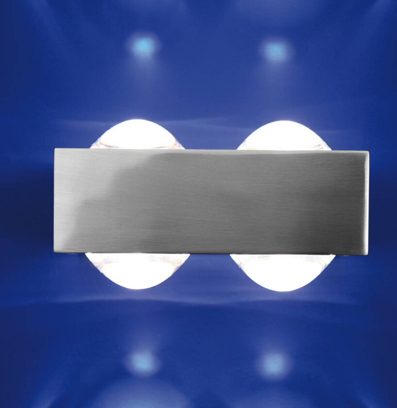 4 linser: Focus 150 vegglampe, nikkel