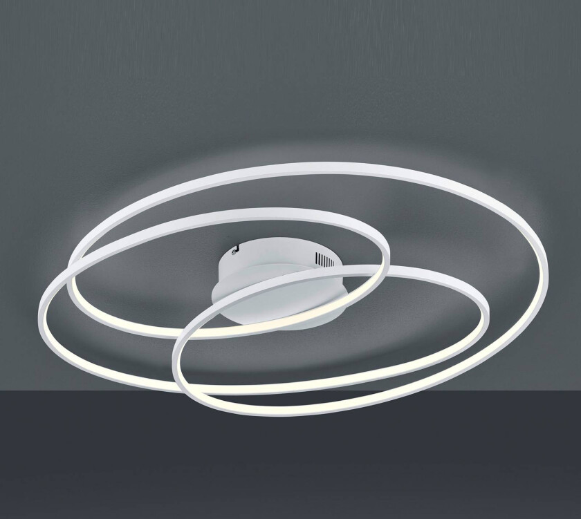 LED-taklampe Gale, 80 cm, matt hvit