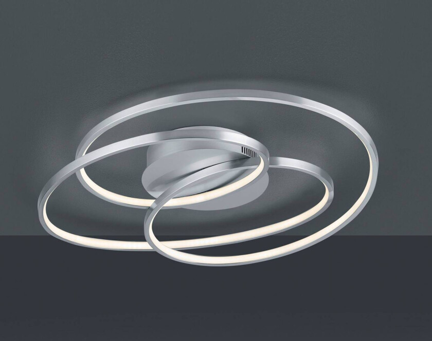 LED-taklampe Gale, 60 cm, matt nikkel