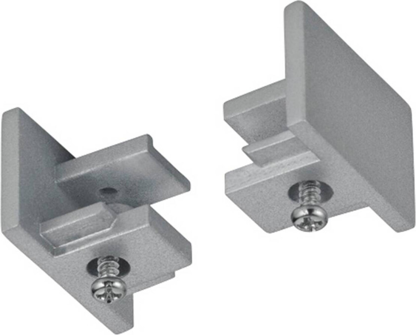 Sluttstykke for 2-faset skinne DUOline, titan