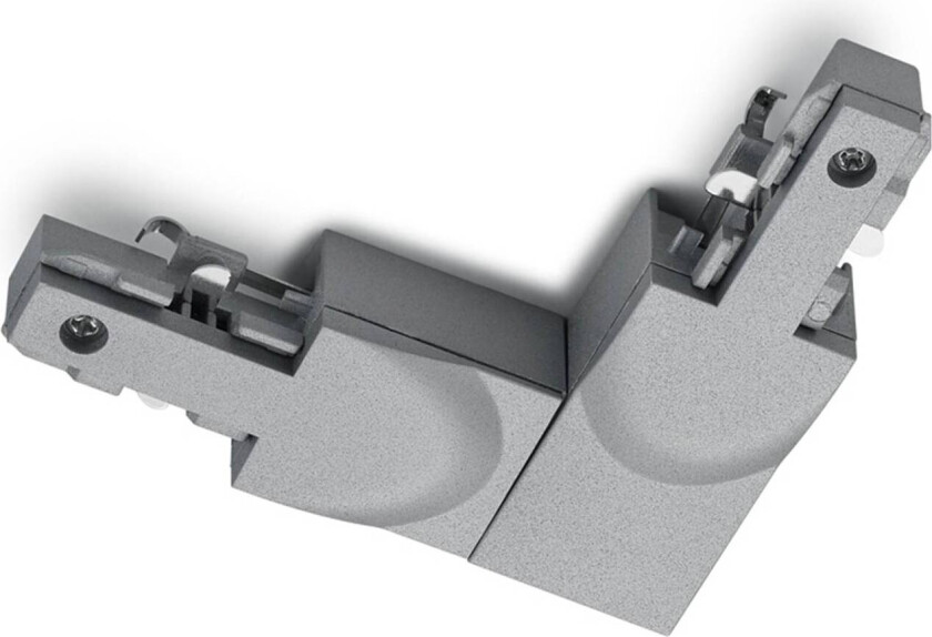 Hjørnekontakt DUOline jordledning ute, titan