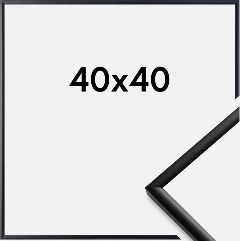 Ramme New Lifestyle Matt Svart 40x40 Cm