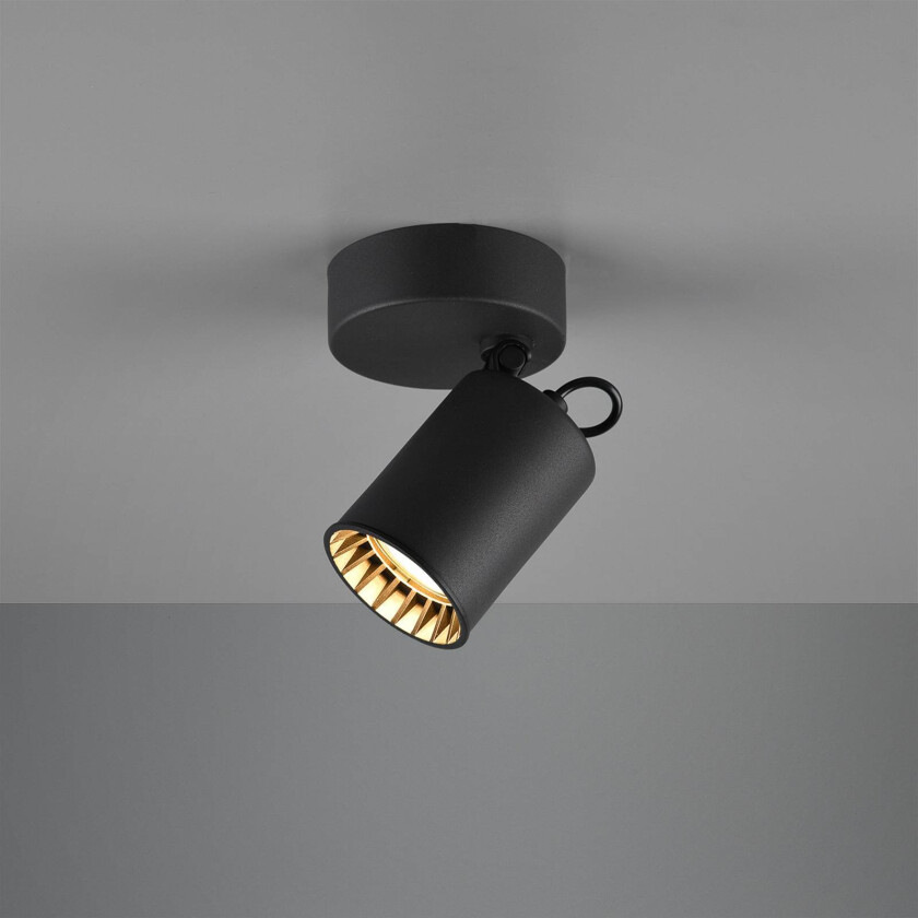 Vegglampe Pago, 1 lyskilde, svart