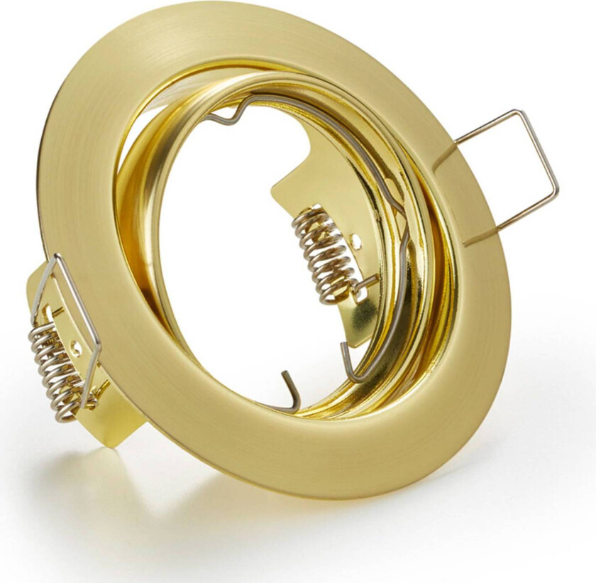 Rundt downlight Jura i messing