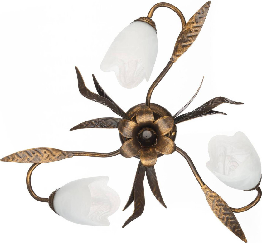 Taklampe Sonia 3 lyskilder, bronse