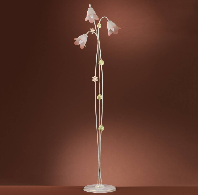 Gulvlampe Botton i florentinsk stil, 3 lyskilder