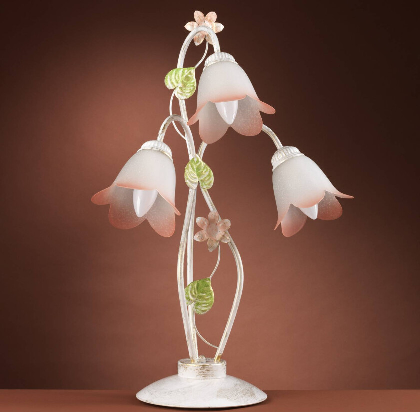 Bordlampe Botton i florentinsk stil, 3 lyskilder