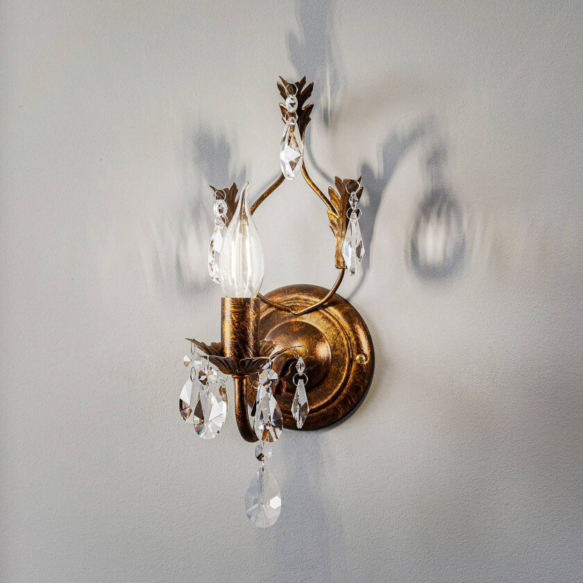 Vegglampe Teresa som lysekrone, 1 lyskilde