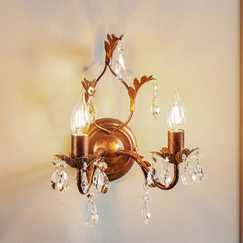 Vegglampe Teresa som lysekrone, 2 lyskilder