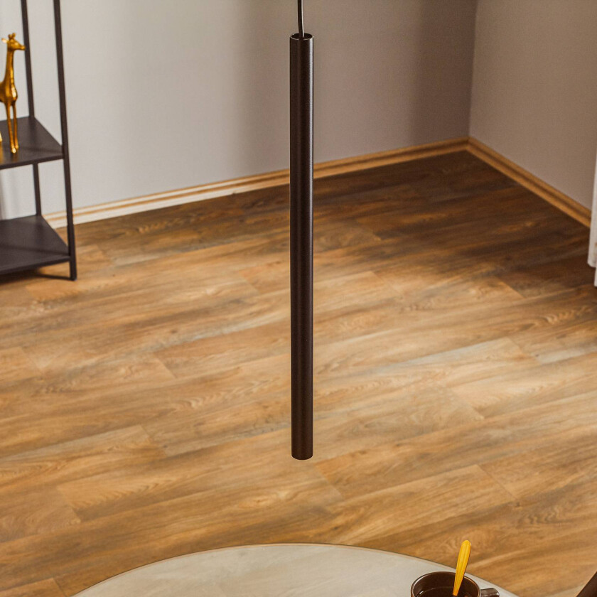 Sopel 1 pendellampe, rett, svart