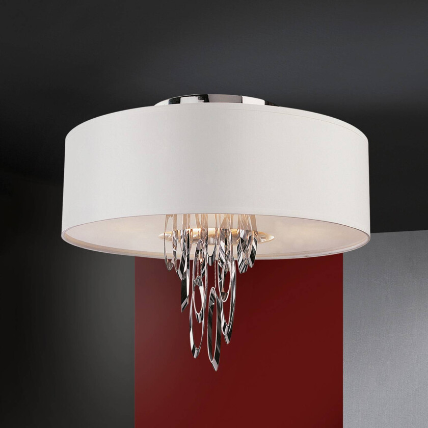 Domo elegant taklampe av tekstil