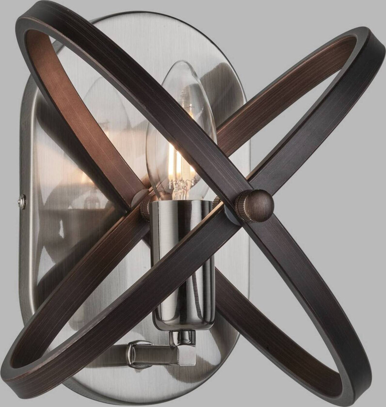 Vegglampe Hoopla, tinnfarget