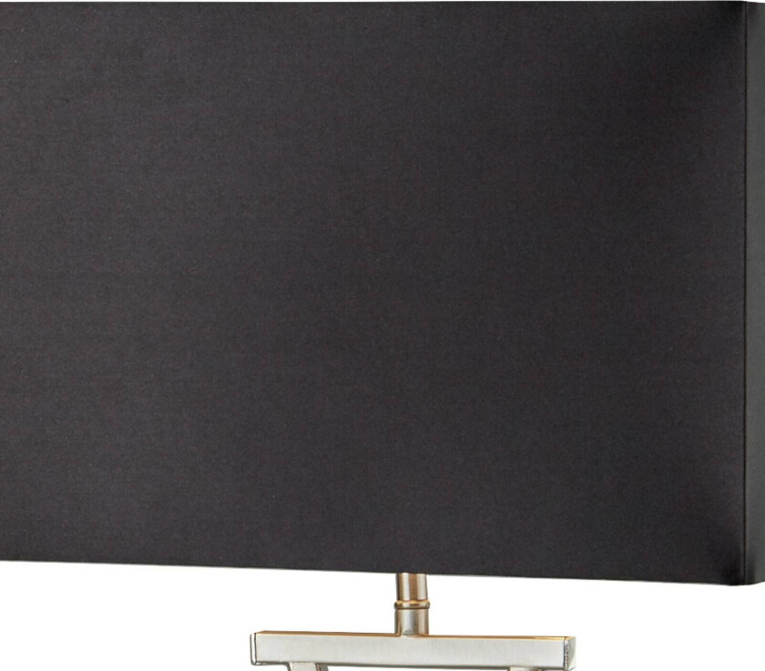 Club bordlampe, sølv/svart, 48,5 cm høy, tekstil, E14