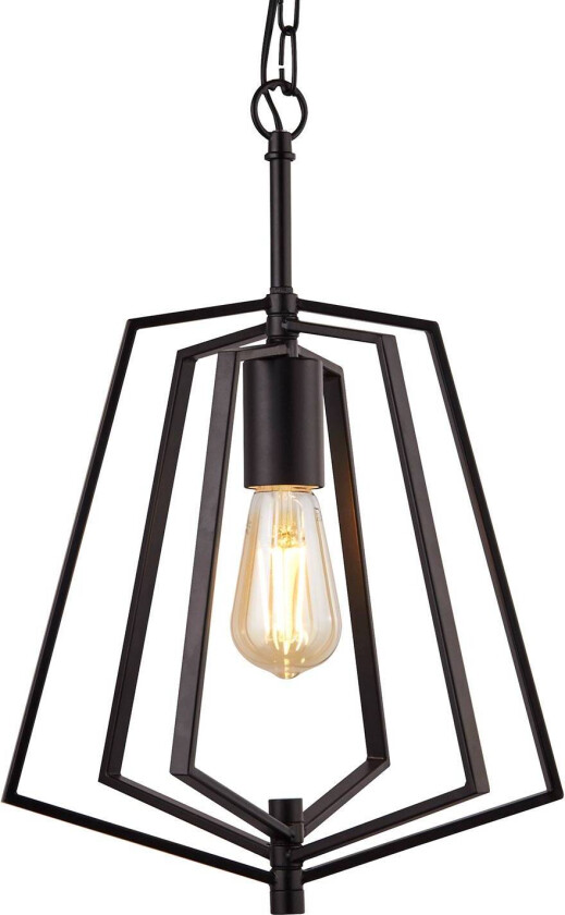 Hengelampe Slinky, 1 lyskilde, svart matt