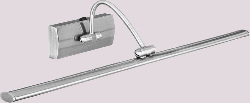 Justerbar LED-bildelampe Head med nikkelfinish