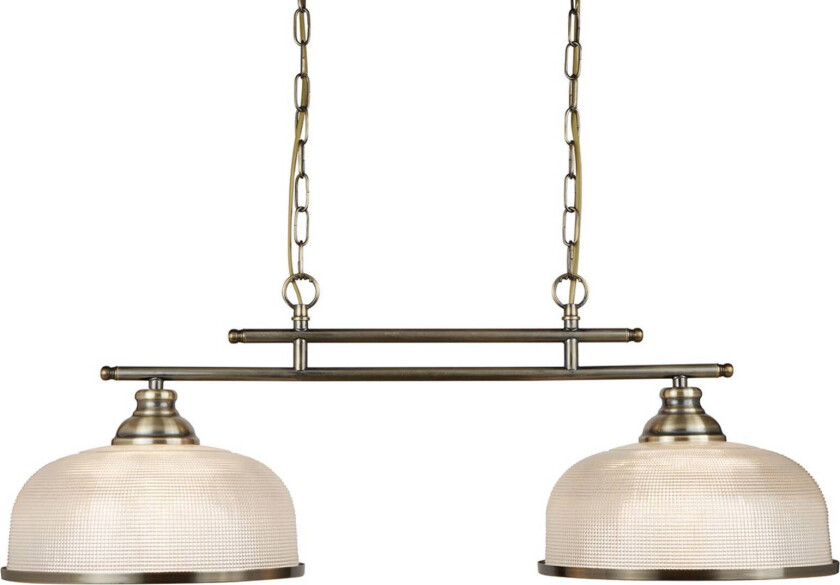 Hengelampe Bistro II 2 lyskilder messing