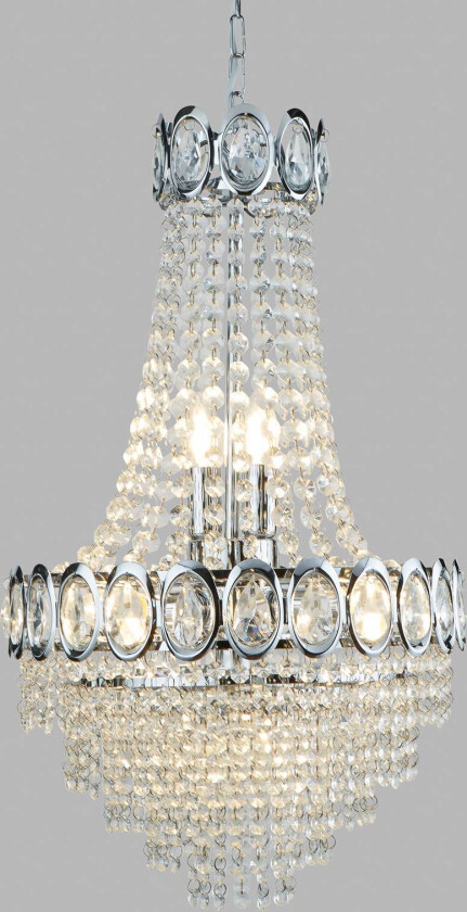 Lysekrone Limoges med glassperler