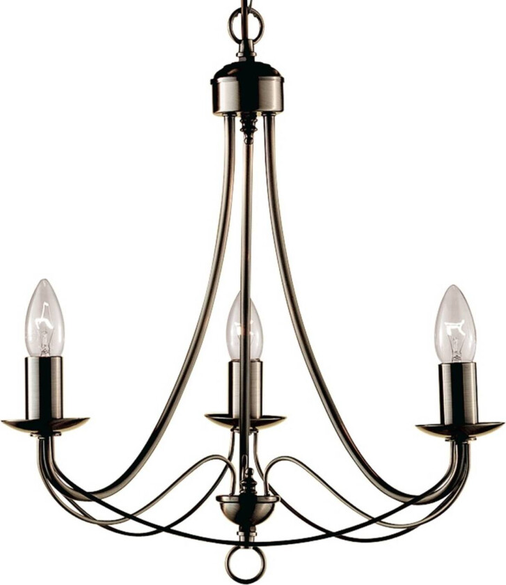 Elegant lysekrone MAYPOLE med 3 lyskilder