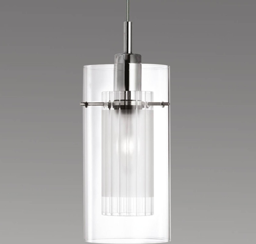 Dekorativ hengelampe KROM DUO, 1 lys