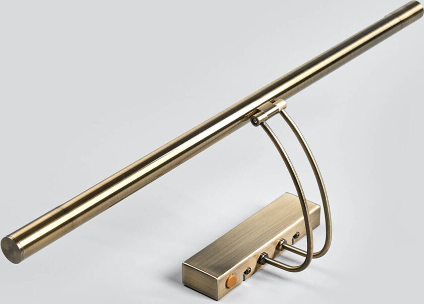 LED-bildelampe Piktura, gammelmessing