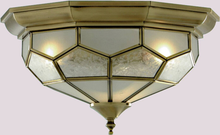 Vakker taklampe FRIDA med glassinsats.