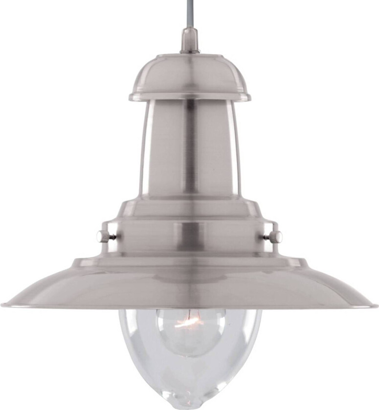 Hengelampe Fisherman Ø 32cm i sølv