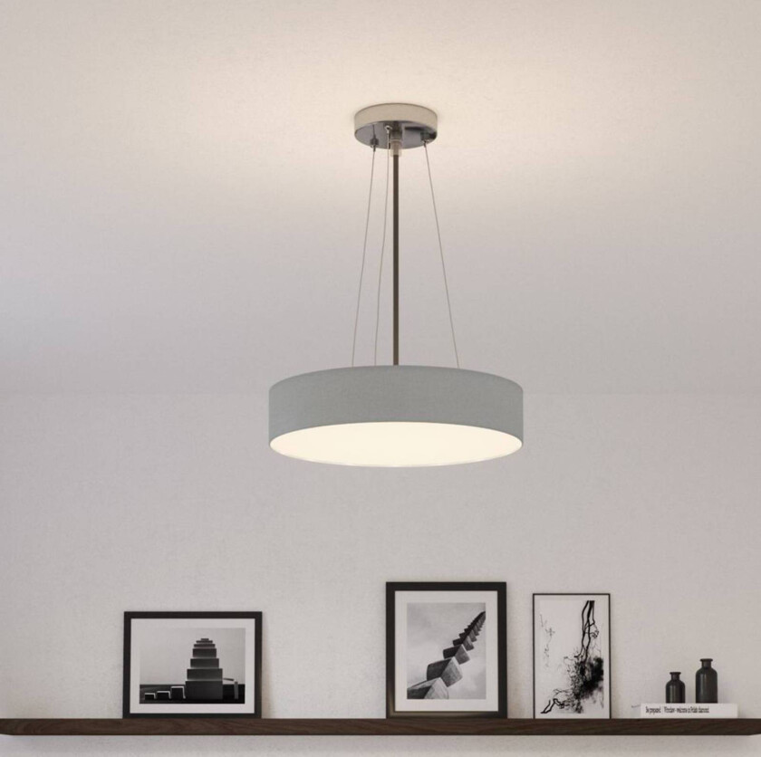 Mia taklampe, grå, Ø 50 cm