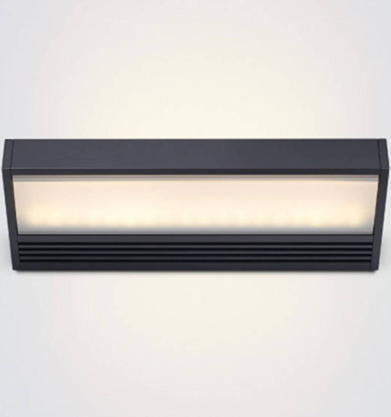 Svart LED-vegglampe SML