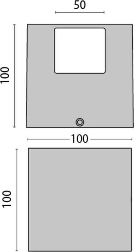 LED-vegglampe 303348 i grå, 4WB 3 000 K