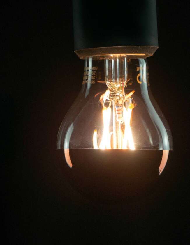SEGULA LED-pære E27 3,2W 927 toppforspeilet kobber
