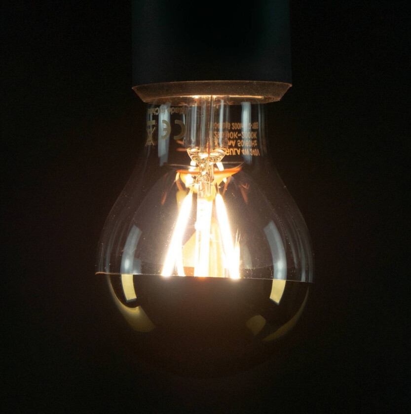 SEGULA LED-pære E27 3,2W 927 toppforspeilet gull