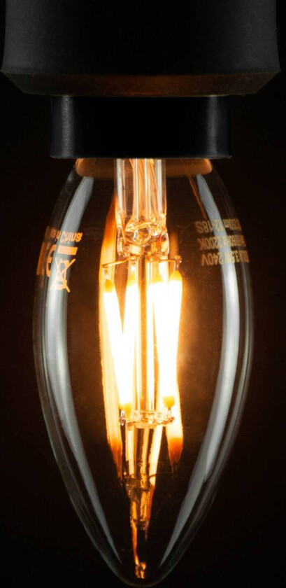 SEGULA LED-mignonpære E14 3W 2 200 K filament klar