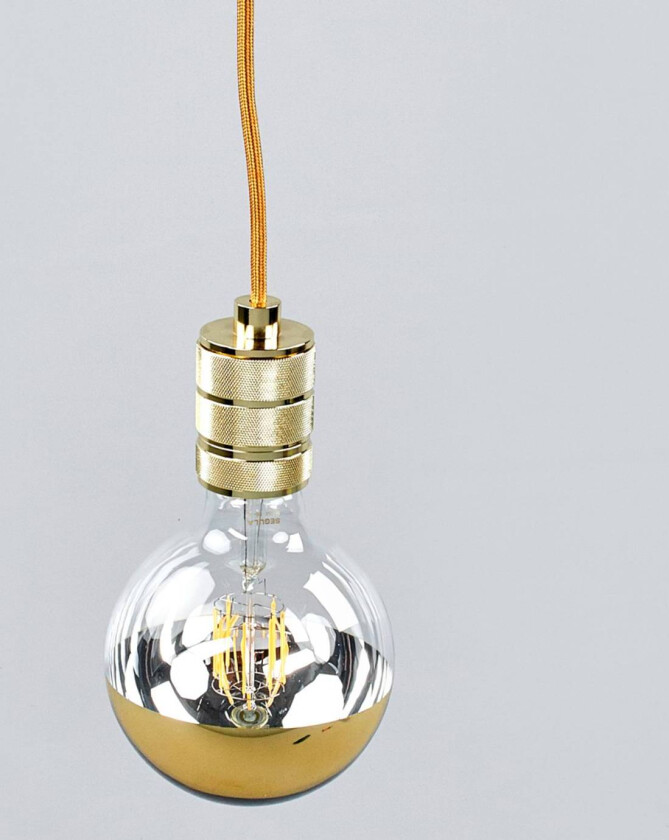 E27 7W LED-toppforspeilet lyspære, gull